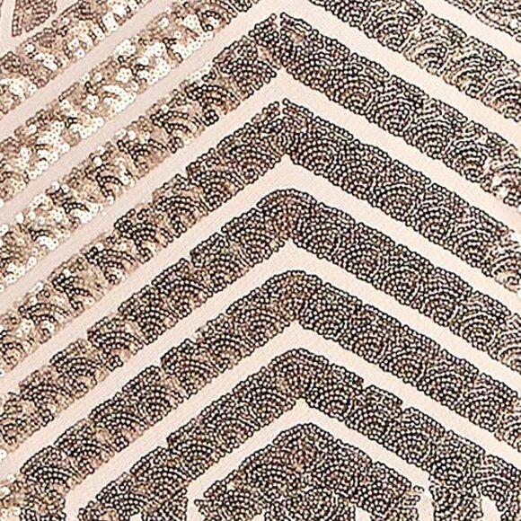 pear culture Juniors' Geometric-Sequin Side-Slit Gown, Created for Macy's - Picture 4 of 4